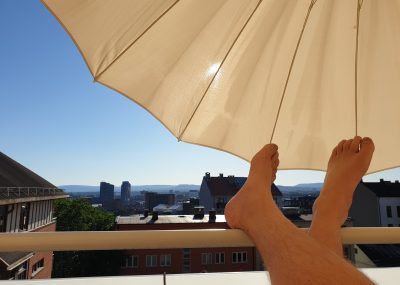 Sommerstemning på balkongen